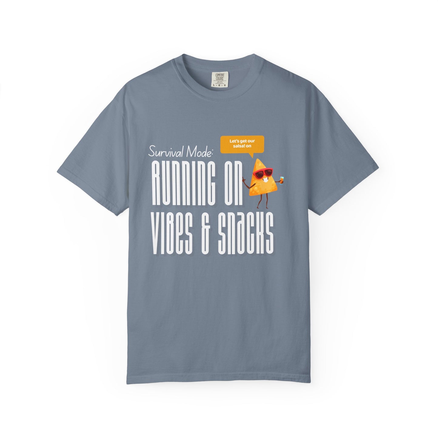 Survival Mode: Running on Vibes & Snacks Unisex T-Shirt