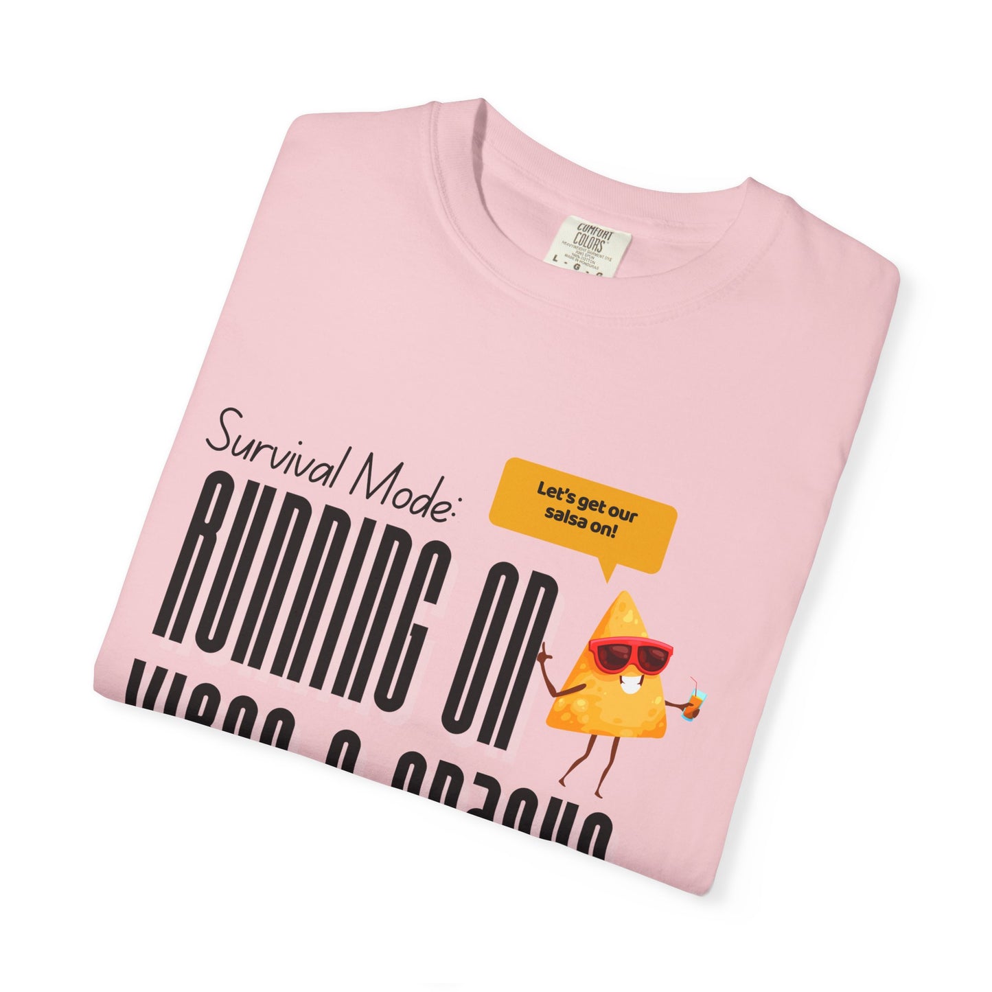 Survival Mode: Running on Vibes & Snacks Unisex T-Shirt