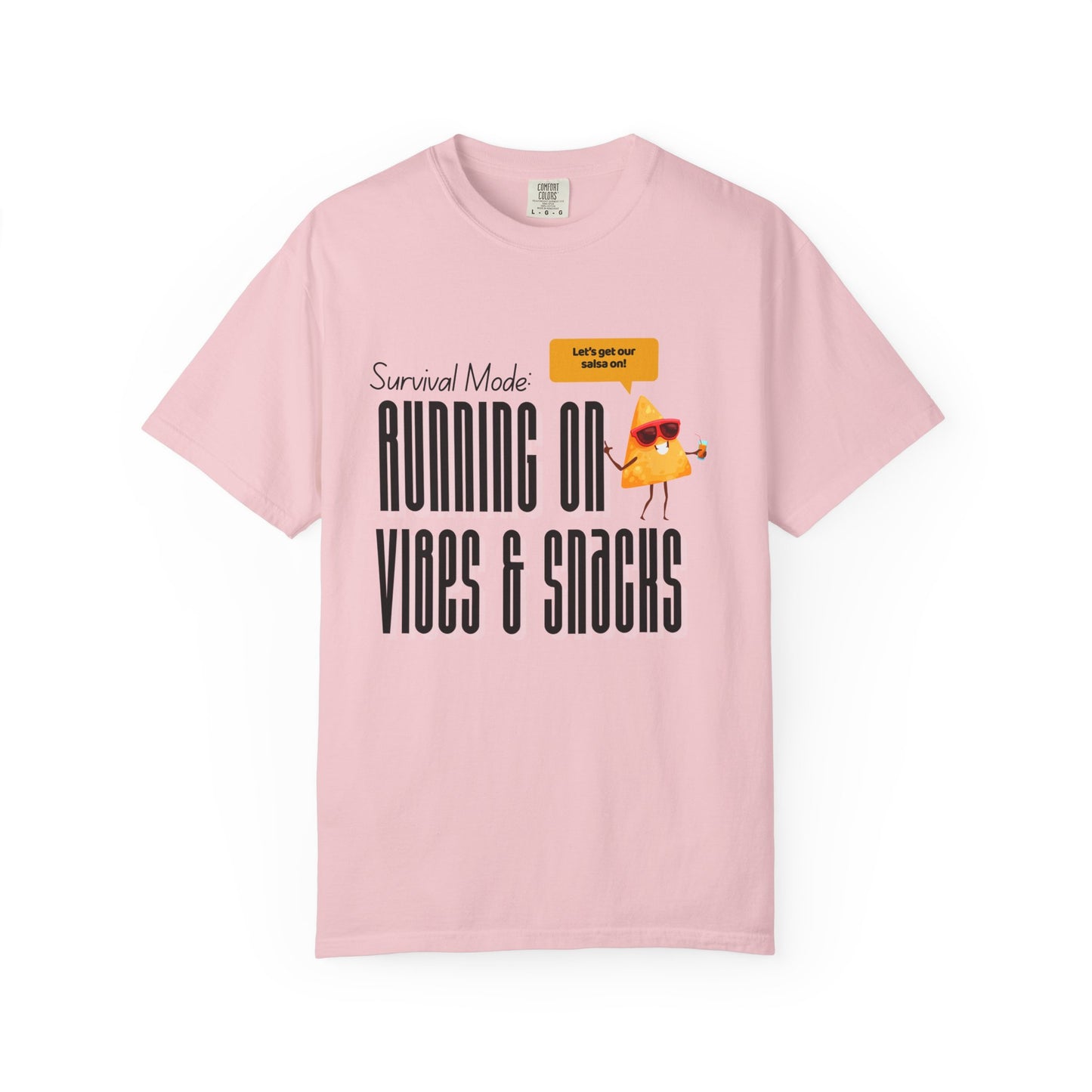 Survival Mode: Running on Vibes & Snacks Unisex T-Shirt