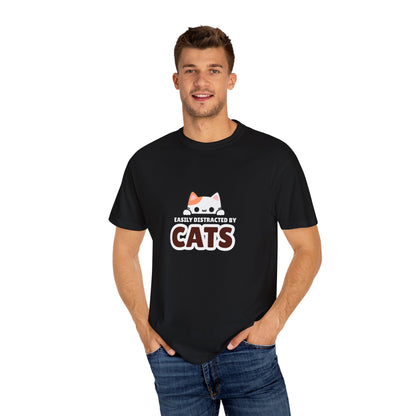 Easily Distracted by Cats  UnisexT-Shirt