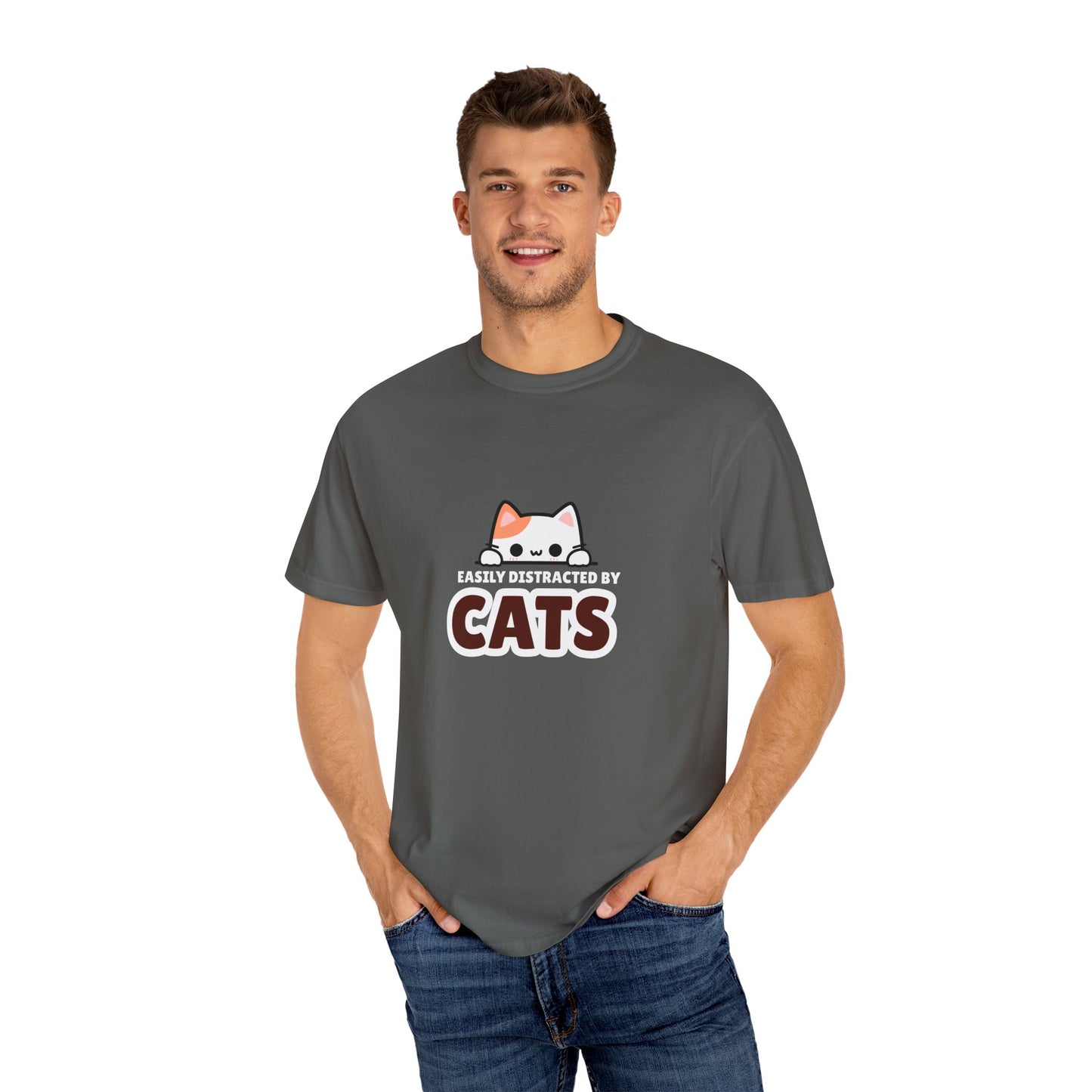 Easily Distracted by Cats  UnisexT-Shirt