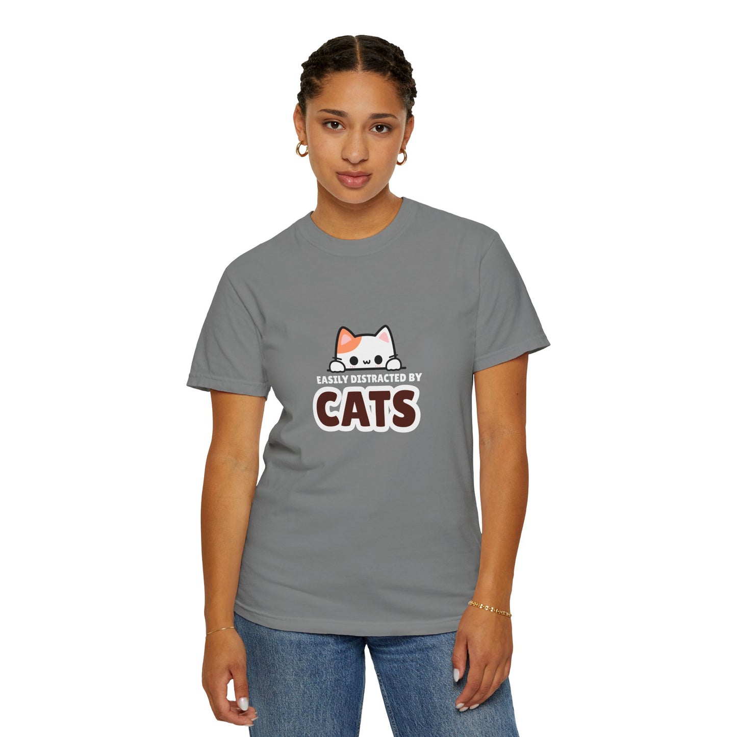 Easily Distracted by Cats  UnisexT-Shirt