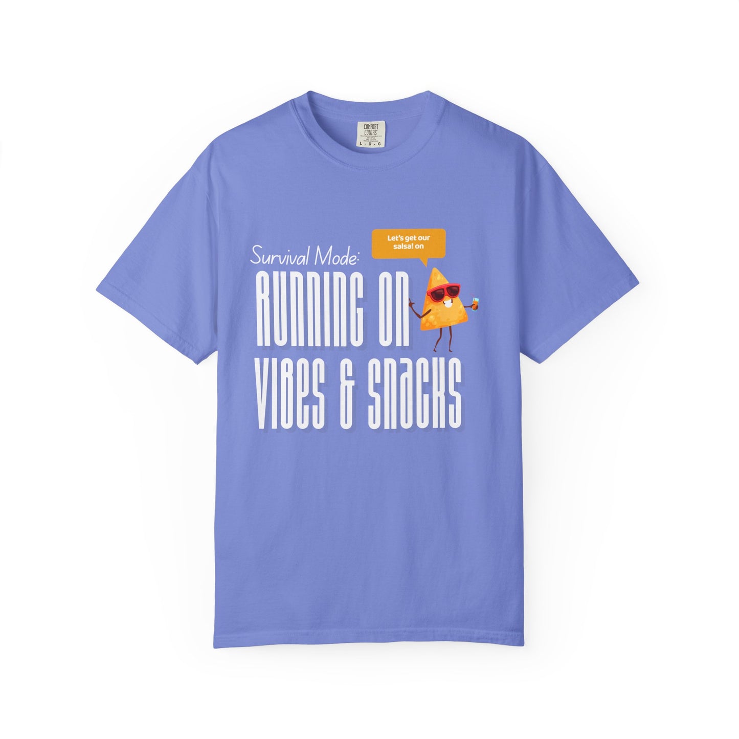 Survival Mode: Running on Vibes & Snacks Unisex T-Shirt