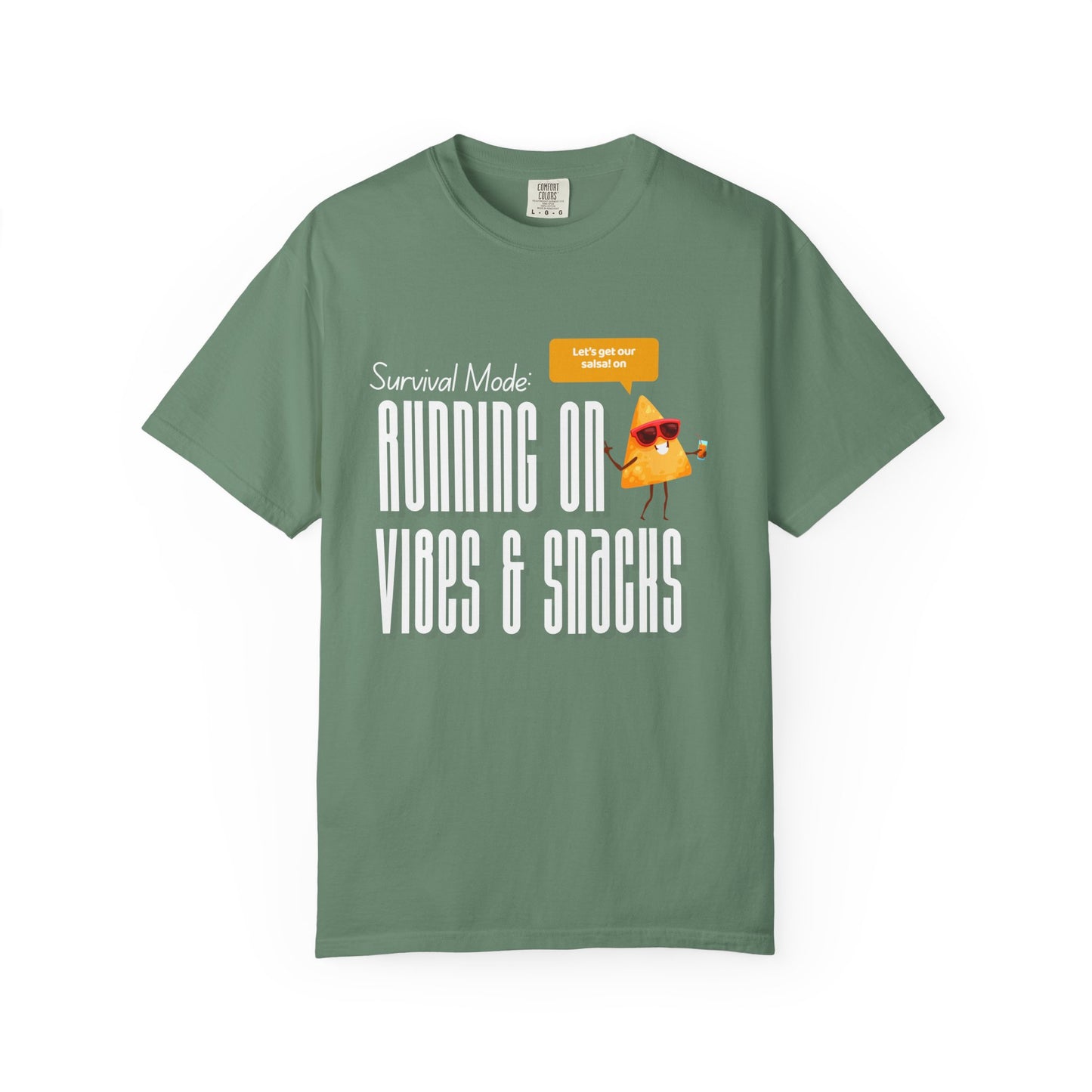 Survival Mode: Running on Vibes & Snacks Unisex T-Shirt