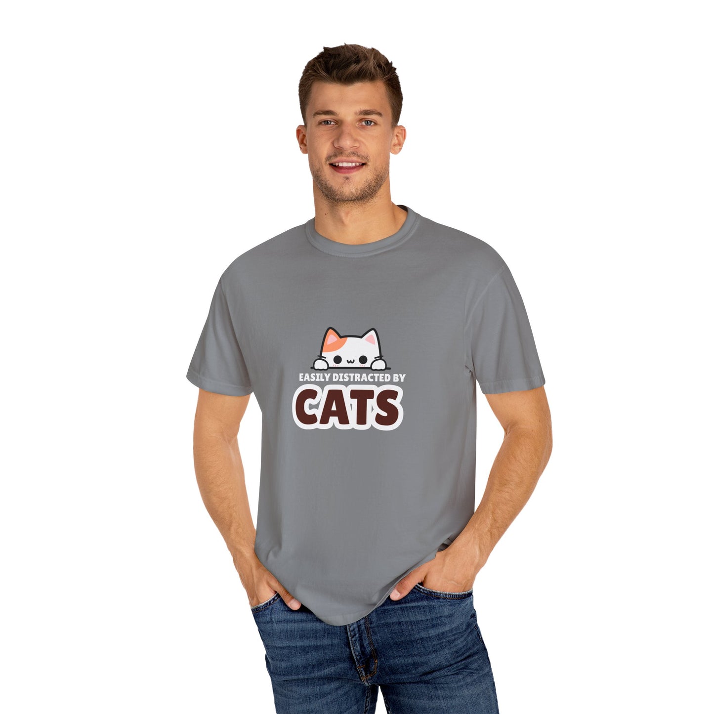 Easily Distracted by Cats  UnisexT-Shirt
