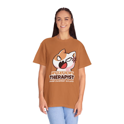 My Cat Is My Therapist Unisex T-shirt