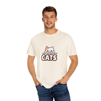 Easily Distracted by Cats  UnisexT-Shirt