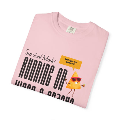 Survival Mode: Running on Vibes & Snacks Unisex T-Shirt