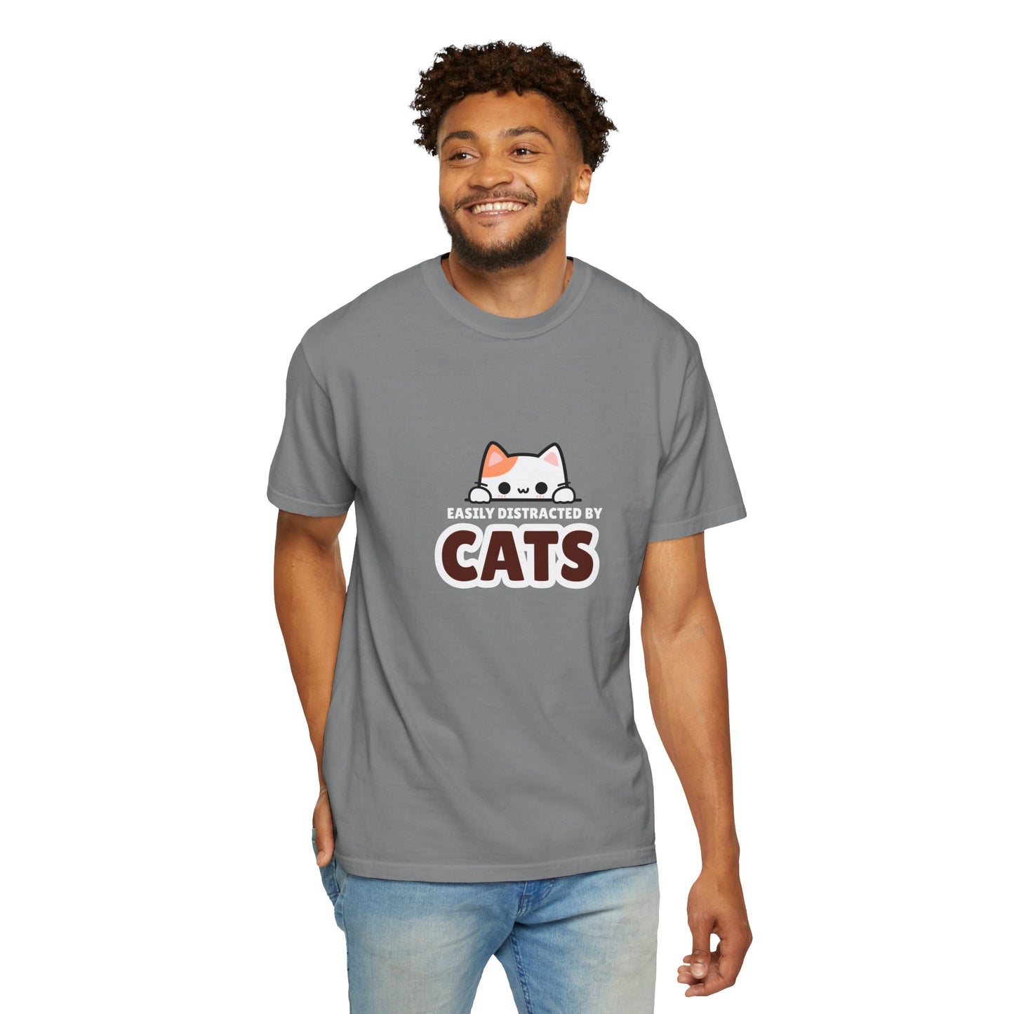 Easily Distracted by Cats  UnisexT-Shirt