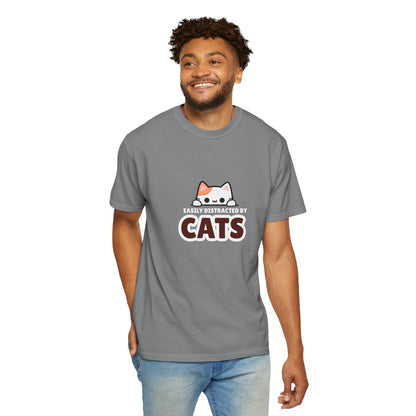 Easily Distracted by Cats  UnisexT-Shirt