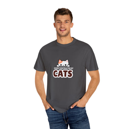 Easily Distracted by Cats  UnisexT-Shirt