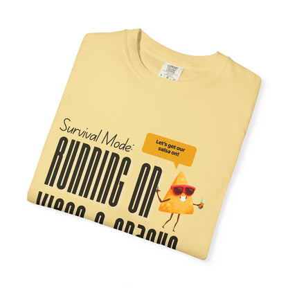 Survival Mode: Running on Vibes & Snacks Unisex T-Shirt