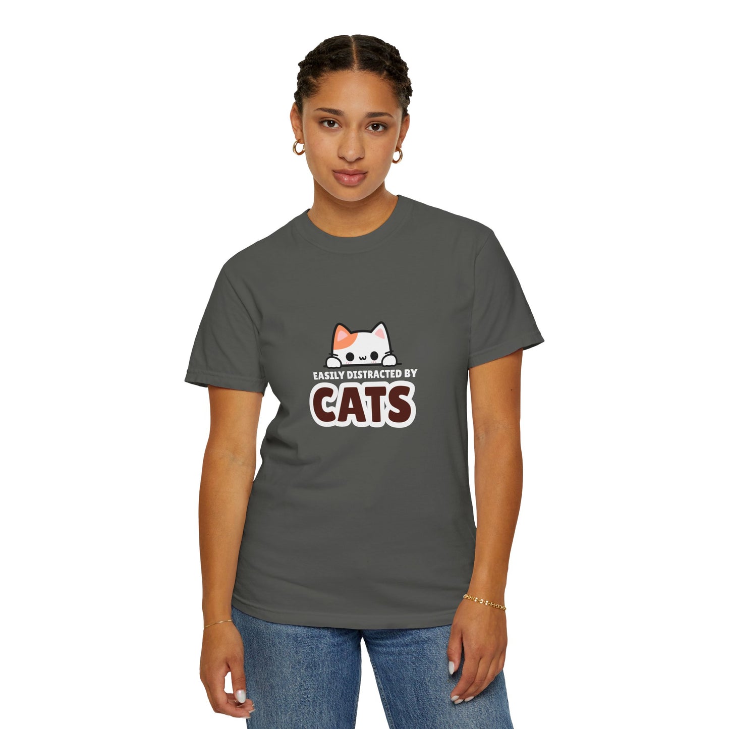 Easily Distracted by Cats  UnisexT-Shirt