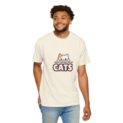 Easily Distracted by Cats  UnisexT-Shirt