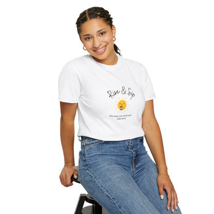 Rise & Sip Unisex T-shirt