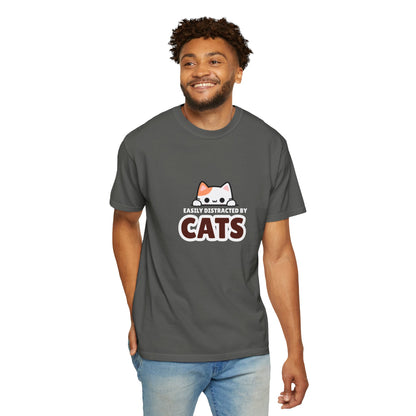 Easily Distracted by Cats  UnisexT-Shirt