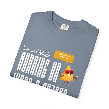 Survival Mode: Running on Vibes & Snacks Unisex T-Shirt